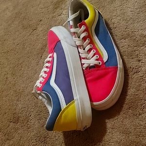 Old school colorful vans